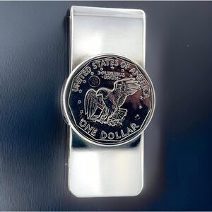 Tiffany & Co One Dollar Coin Money Clip Sterling Silver Estate TIF893